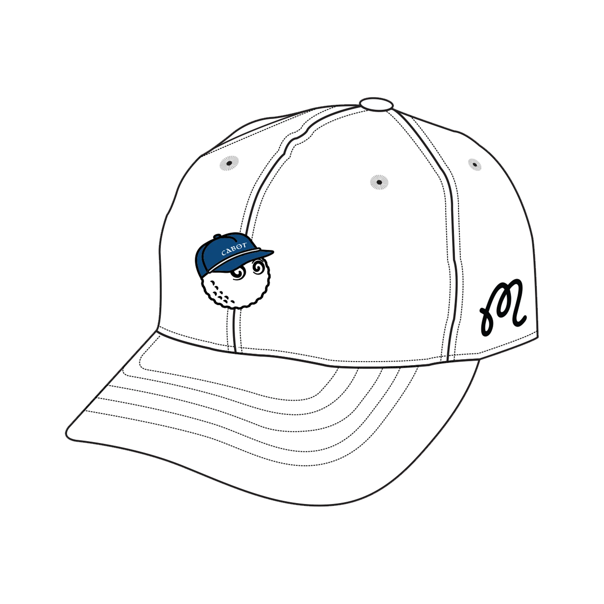 Malbon x CABOT Cotton Twill Dad Hat - Image 3